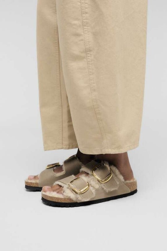 Birkenstock Arizona Big Buckle Shearling Marrone Donna
