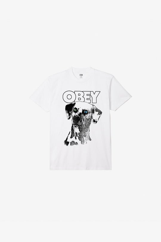 Obey Dalmation Tee Bianco Uomo