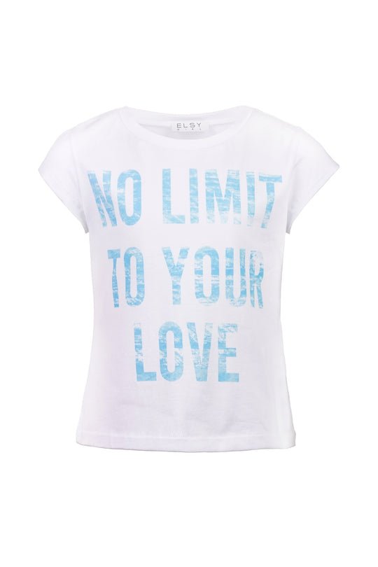 Elsy T-shirt M/m Stampata Azzurro Bambina