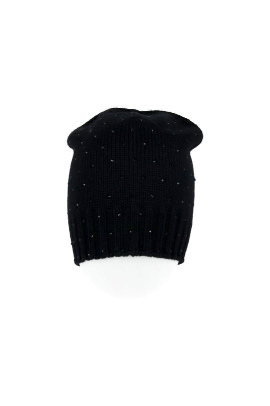 Regina Berretto Strass Radi Nero Donna