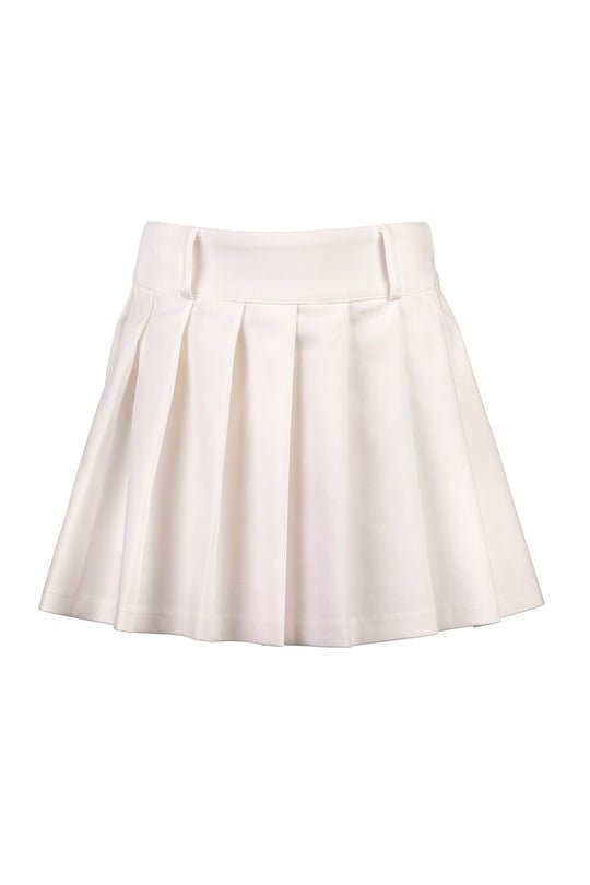 Elsy Gonna A Pieghe Tess. Tecnico Bianco Bambina
