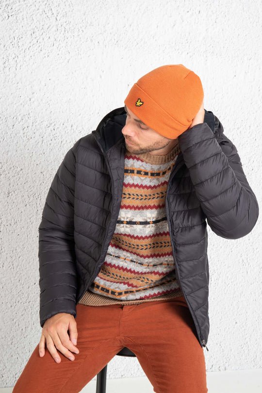 Lyle & Scott Cuffia Arancione Uomo